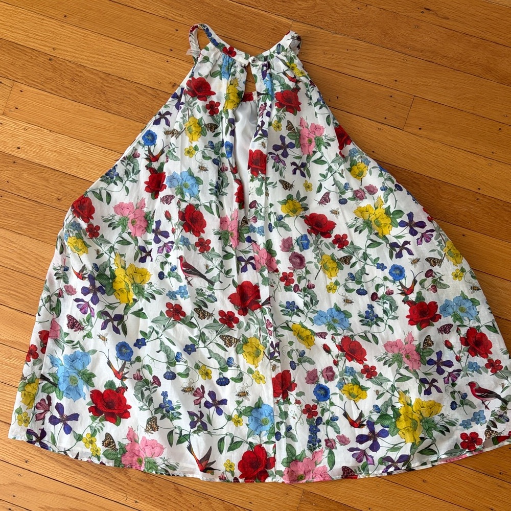 Alice and Olivia Floral Sleeveless Top with Multicolor Blooms - Picture 2 of 3